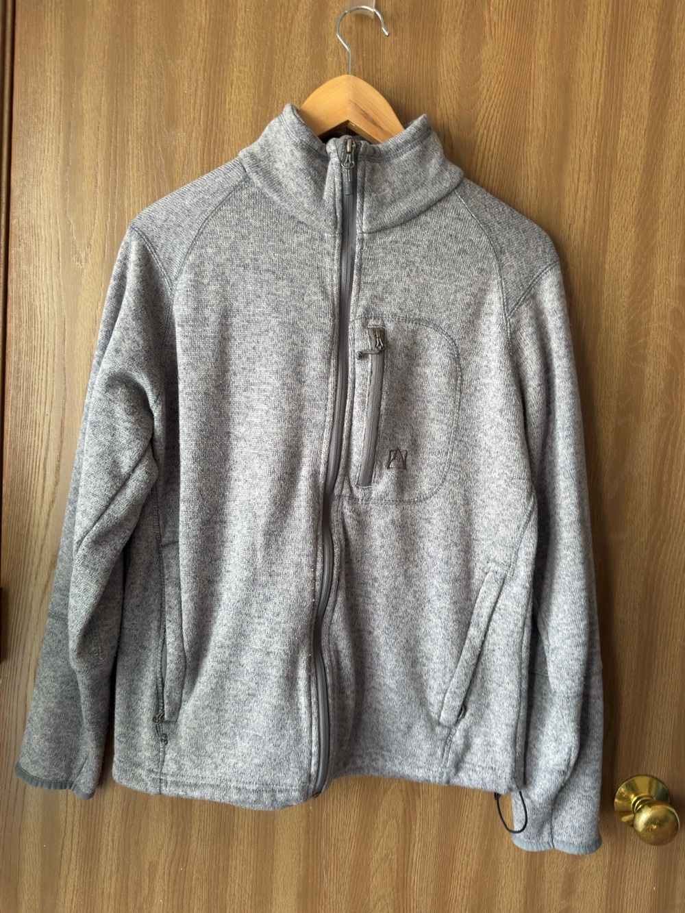 Avalanche Gray Full Zip Fleece Jacket | Soft Outdoor Layer